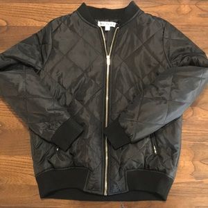Size Small Say What? Black Bomber Jacket